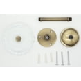 thumbnail image 5 of MERIVILLE Set of 2 Fleur Crystal Window Drapery Medallion Holdbacks, Curtain Tiebacks, Wall Hook, Tassel Holder, Antique Brass, 5 of 6