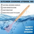 thumbnail image 2 of HEESEM 19pcs Silicone Kitchen Utensil Set, Heat-Resistant Non-Stick Easy Cooking Cleaning Home Pink, 2 of 9