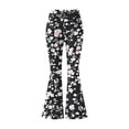 thumbnail image 6 of Cutuoiiu Womens Fashion Floral Print Flared Pants with Elastic Waist for Workout and Daily Wear Gift, 6 of 7