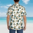 thumbnail image 6 of Daiia Cute Bunny Hawaiian Shirt for Men Gentle Cotton Regular Short Sleeve Casual-Small, 6 of 9