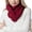 Red, variant on Splozh Women Neck Scarf Womens Thick Knit Winter Two Circles Loop Pullover Scarf Green,One Size