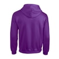 thumbnail image 2 of Mens Full Zipper Hoodie Adult Heavy Blend Full-Zip Up Hooded Sweatshirt-Purple-5XL, 2 of 2