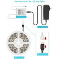 thumbnail image 3 of LED Strip Lights, 16.4ft RGB LED Light Strip 5050 LED Tape Lights, Color Changing LED Strip Lights with Remote for Home Lighting Kitchen Bed FlexibStrip Lights for Bar Home Decoration, 3 of 7