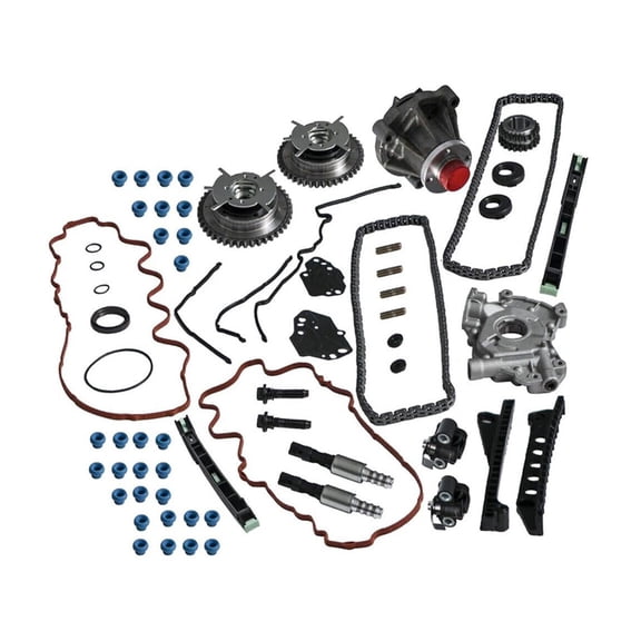 SUSUCAR Timing Chain Kit Oil&Water Pump Cover Gasket for Ford F150 Lincoln 5.4l 3v 04-08