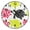 Black, variant on Turtle and Coral Wall Clock Modern Small Clock Black Hands for Office, Home, Bedroom,School 9.84in