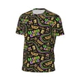 thumbnail image 6 of Wukai Mardi Gras3 Print Men's Short-Sleeved Mesh T-Shirt,Quick-Dry Short Sleeve Workout T-Shirt-, 6 of 8