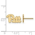 thumbnail image 2 of 14k Gold LogoArt University of Pittsburgh Extra Small Post Earrings Q4Y064UPI, 2 of 3