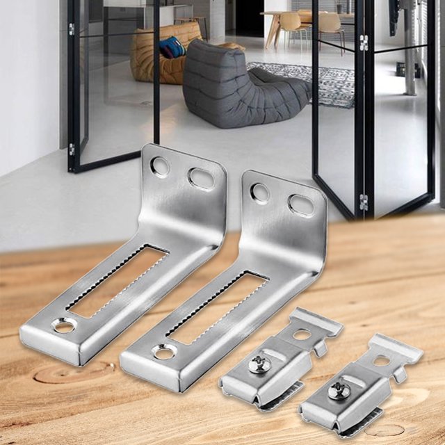 Riel De Puerta Para Colgar En La Puerta Juego de 2 herrajes para puertas plegables, piezas de repuesto para rieles de puertas correderas multipropósito Tmvgtek Para estrenar