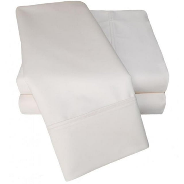Cotton Rich 1000 Thread Count Solid Sheet Set California King-Ivory
