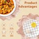 thumbnail image 5 of 6 Pack Round Flower Table Mats, Waterproof & Oil-Proof,10cm Lotus-Shaped Heat-Resistant and Washable Placemat, Floral Placemats, Silicone Placemats for Home Dining Wedding (Rose Gold), 5 of 5