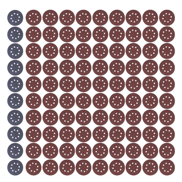 Oubit Disques Ronds en Papier Sablé, 100 Pcs 5 Po Rond Papier Sablé Rond Papier Sablé Rond Ultra Réactif