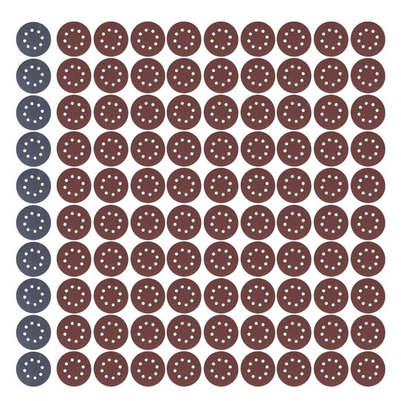 Oubit Round Sandpaper Discs,100PCS 5in Round Sanding Sand Paper Round Sandpaper Ultra Responsive
