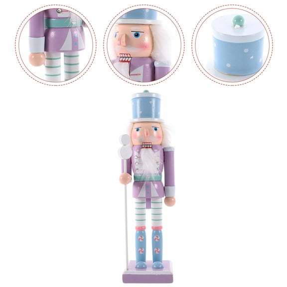 PAMINGONO christmas nutcracker figurines purple nutcracker 1Set