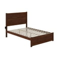 thumbnail image 2 of AFI NoHo 14" Full Wood Platform Bed with Modern Panel Headboard and Footboard, Walnut, 2 of 6