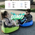 thumbnail image 4 of Hikiddo Electric Bumper Car for Kids, 12V Bumper Car Ride on Toys for Toddlers Aged 1.5-5 with Remote, Bluetooth - Green, 4 of 10