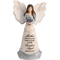 Pavilion Gift Company Elements Mother Guardian Angel Figurine, 6", Purple