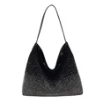 thumbnail image 3 of Bolsos de compras de gran capacidad para mujer, bolsos de hombro de diseñador de lujo, carteras de gamuza sintética retro para mujer, bolsos de mano con remaches para mujer, 3 of 5