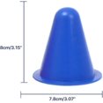 thumbnail image 3 of Ambifirner 3 Inch Plastic Traffic Cones Sport Training Agility Marker Cone for Soccer, Skating, Football, Basketball, Indoor and Outdoor Games 10 pcs, 3 of 9