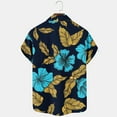 thumbnail image 4 of Stamzod Plus Size Hawaiian Tropical Shirts for Men Short Sleeve Casual Button down Lapel Summer Beach Shirts, 4 of 4