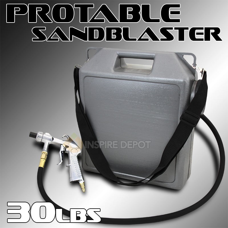 Portable Handheld Air Sandblaster Cleaning Sand Blaster Kit Rust & Paint Remover