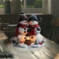 thumbnail image 4 of Christmas Snowman Desktop Decorations Santa Claus Desktop Decoration Home Office Acrylic Decoration Ornaments Christmas Decorations, 4 of 5