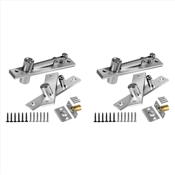 2X Bisagra Pivotante para Puerta, de Bisagra Pivotante con Herrajes para Portería, para Puertas de Madera Resistentes de Hasta 200 Libras Tipo I