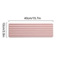 thumbnail image 3 of Almohadilla de barro de diatomita | Alfombra absorbente de agua de aislamiento térmico | Diseño de flor hueca | Cojín de taza de té de mesa | Blanco/Gris/Verde | 40x10x1cm | 1 ud., 3 of 4