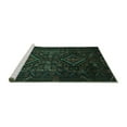 thumbnail image 2 of Ahgly Company Machine Washable Indoor Rectangle Persian Turquoise Blue Traditional Area Rugs, 5' x 8', 2 of 4