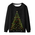 thumbnail image 1 of Sudaderas sin capucha para hombre, estilo casual, a la moda, con cuello redondo, estampado, de manga larga, blusas de manga larga y cuello redondo, blusas de poliéster para hombre, 1 of 4