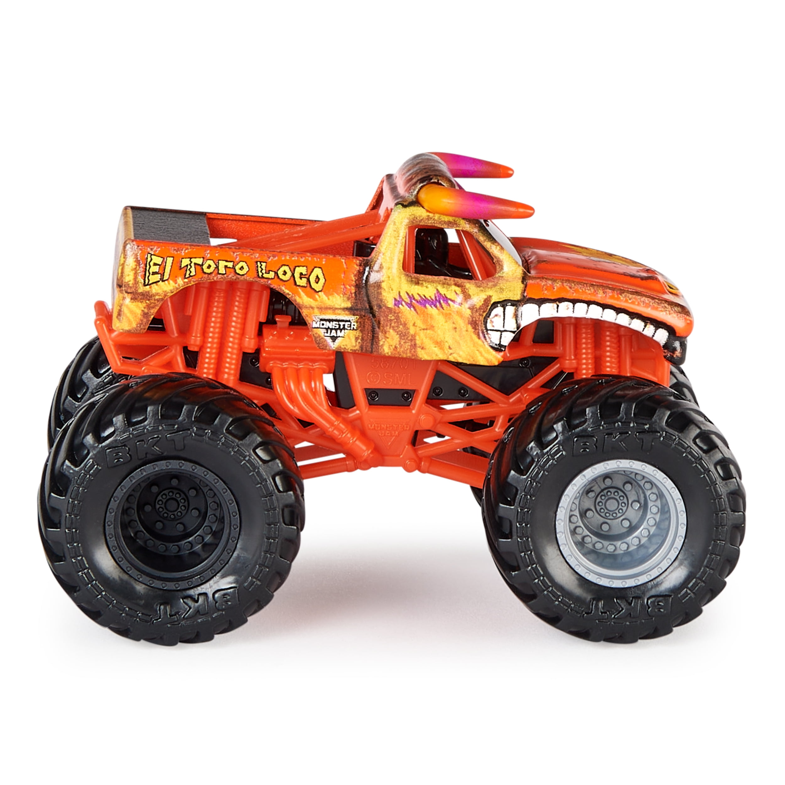 Monster Jam, Official Grave Digger Vs. El Toro Loco Die-Cast Monster Trucks, 1:64 Scale, Kids Toys for Boys Ages 3 and up