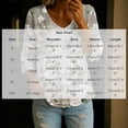 thumbnail image 3 of DeHolifer Women's Shirts Floral Printed 3/4-Sleeve V-Neck Button Down Casual Loose Shirts Tops Gray 2XL, 3 of 6