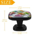 thumbnail image 4 of 4 Pcs Cabinet Handle Drawer Pulls Snails Knobs with Screws Square Furniture Office Cabinet Knob Decoration, 4 of 7