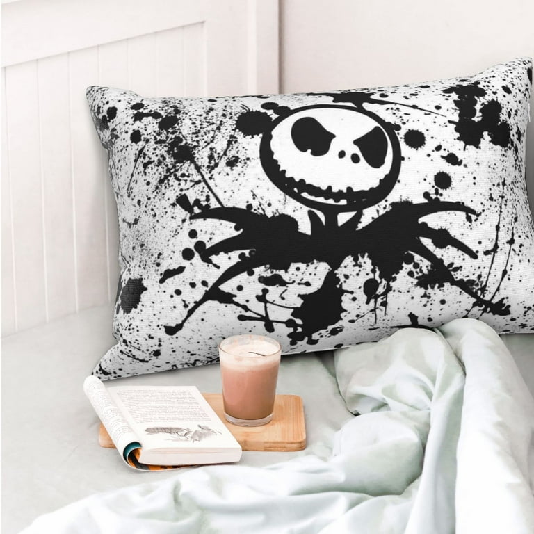 The Nightmare Before Christmas Jack Skellington Pillowcase Decor Cushion Pillow Covers With Hidden Zipper For Sofa Bed Dorm Car Couch Pillow Case 16 x24 Walmart