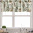 thumbnail image 3 of Ambesonne Owl Valance & Curtain, Sketch Cat Looking Birds, 55"x24", Brown Reseda Green, 3 of 7