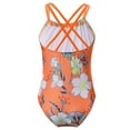 thumbnail image 2 of MSemis Kids Girls' Floral Printed One Piece Swimsuits, 2 of 3