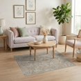 thumbnail image 3 of ODIKA Beige Distressed Grey Motifs Faded Ivory Taupe Decorative Neutral for Playroom, Bedroom, Reading Nook, Pet Friendly & Kids Safe Play, 3 of 7