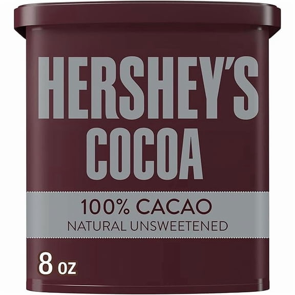 Pack of 1 HERSHEY'S Natural Unsweetened Cocoa Powder Can, 8 oz
