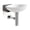Grey, variant on Ws Bath Collections Ciuci 6622.09 Ciuci 13-3/4" Ceramic Wall Mounted Bathroom Sink - White