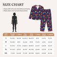 thumbnail image 4 of Fotbe mushroom rainbow color Skull Conjunto de Pijama de Manga Larga para Mujer con Estampado, Ropa de Dormir de 2 Piezas, Conjunto de Casa Suave y Cómodo con Bolsillos-Small, 4 of 7
