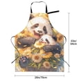 thumbnail image 5 of Picia Cute Panda Sunflower Waterproof Apron for Unisex Adult - Adjustable Bib Apron with Pockets, Ideal for Cooking, Gardening, Painting, and Household Chores, 5 of 9