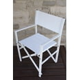 thumbnail image 4 of Studio Aluminum Folding Director's Chair - White, 4 of 7