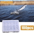 thumbnail image 4 of 100 Uds. Juego de anzuelos de pesca de varios tamaños, soporte de cebo de un solo círculo, anzuelo de púas Tmvgtek 5hr5th0qe3kp5ql6, 4 of 9