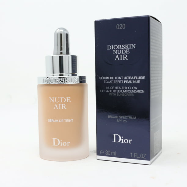 span kortademigheid Geurig Dior Diorskin Nude Air Nude Healthy Glow Ultra-Fluid Serum Foundation SPF25  1Oz - Walmart.com