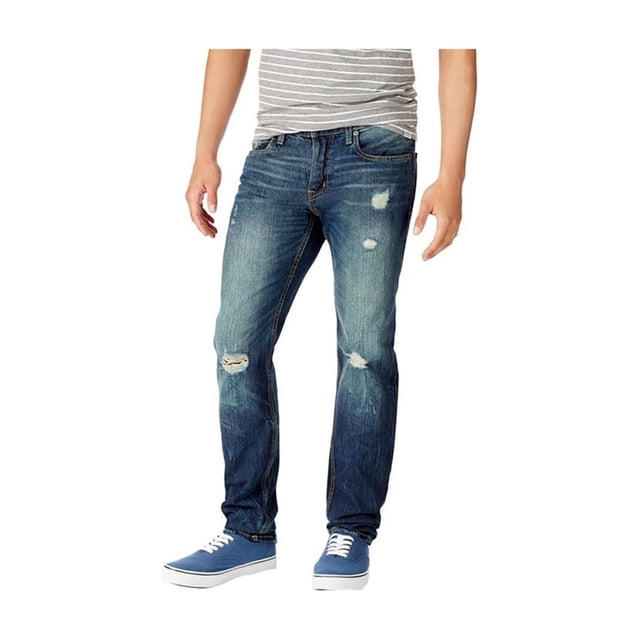Aeropostale Rivington Skinny Fit Jeans para Hombre, Azul, 32W x 32L Aeropostale Ceñido