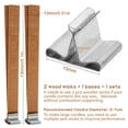 thumbnail image 2 of Mechas de madera para velas MAQIHAN 100 piezas, sin humo, 1.3 x 13 cm, 2 of 7