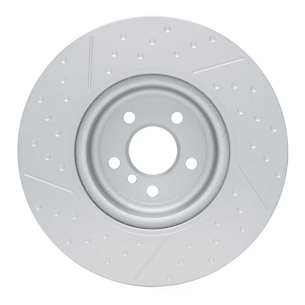 Dynamic Friction Company 644-31197D DFC Geospec Coated Rotor - Dimpled And Slotted