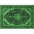 thumbnail image 1 of Ahgly Company Indoor Rectangle Medallion Emerald Green Traditional Area Rugs, 2' x 5', 1 of 4