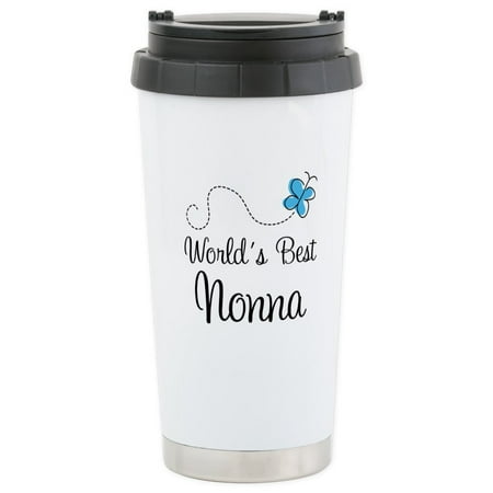 CafePress - Nonna (World's Best) Stainless Steel Travel Mug - Stainless Steel Travel Mug, Insulated 16 oz. Coffee