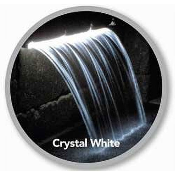Atlantic Water Gardens Lighted Colorfalls - 36 Inch Crystal White LED