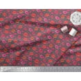 thumbnail image 3 of Soimoi Gray Velvet Fabric Heart & Lips Women Print Sewing Fabric Yard 58 Inch Wide, 3 of 3